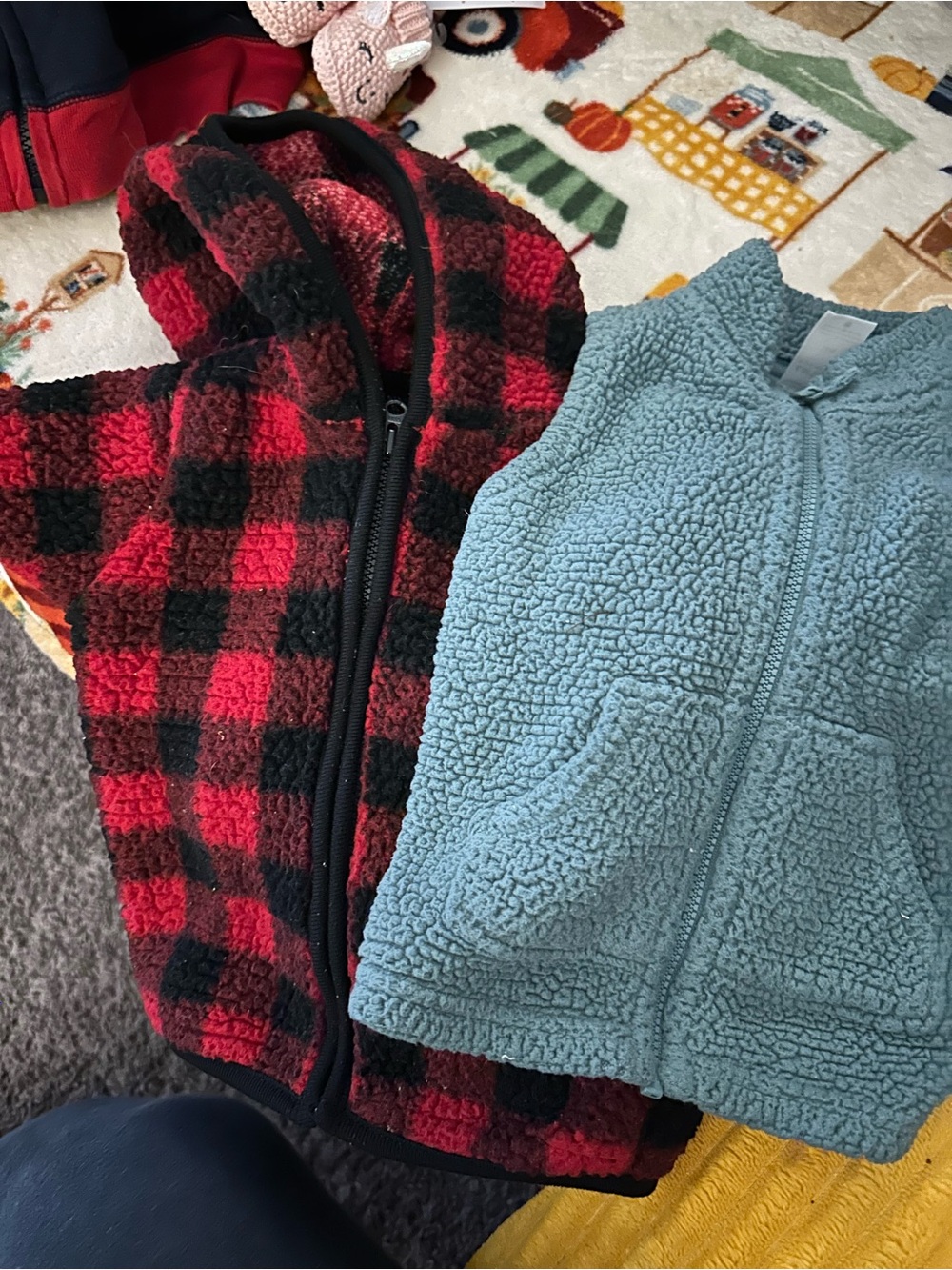 12 month Fleece jackets and vest bundle